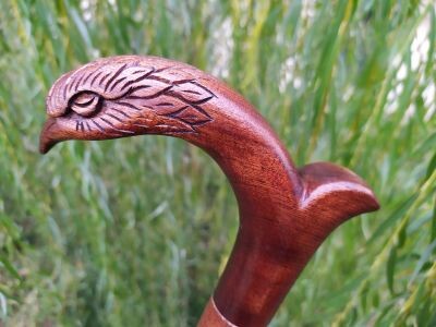 Maun Ağacı El Oyması Baston - 1